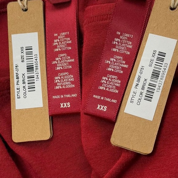 SKIMS Cotton Jersey Full Brief Lot of 2 Brick XXS - Picture 6 of 9